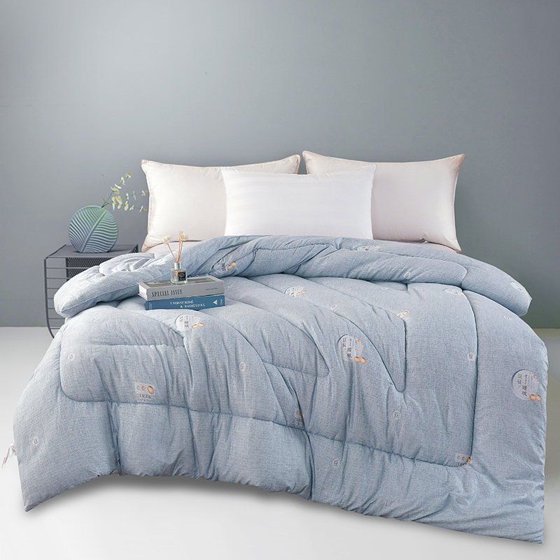 紫韵大豆暖绒生态被200*230CM（单位：床）-灰色 麦饭石 200*230